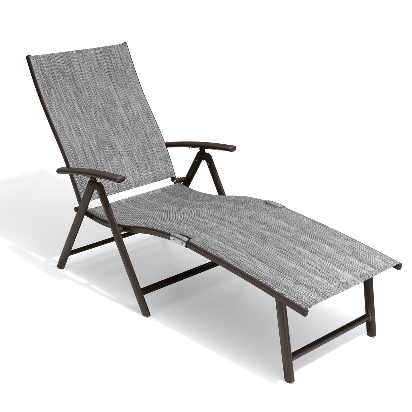 Crestlive Products Adjustable Folding Chaise Lounge Chair for Outdoors