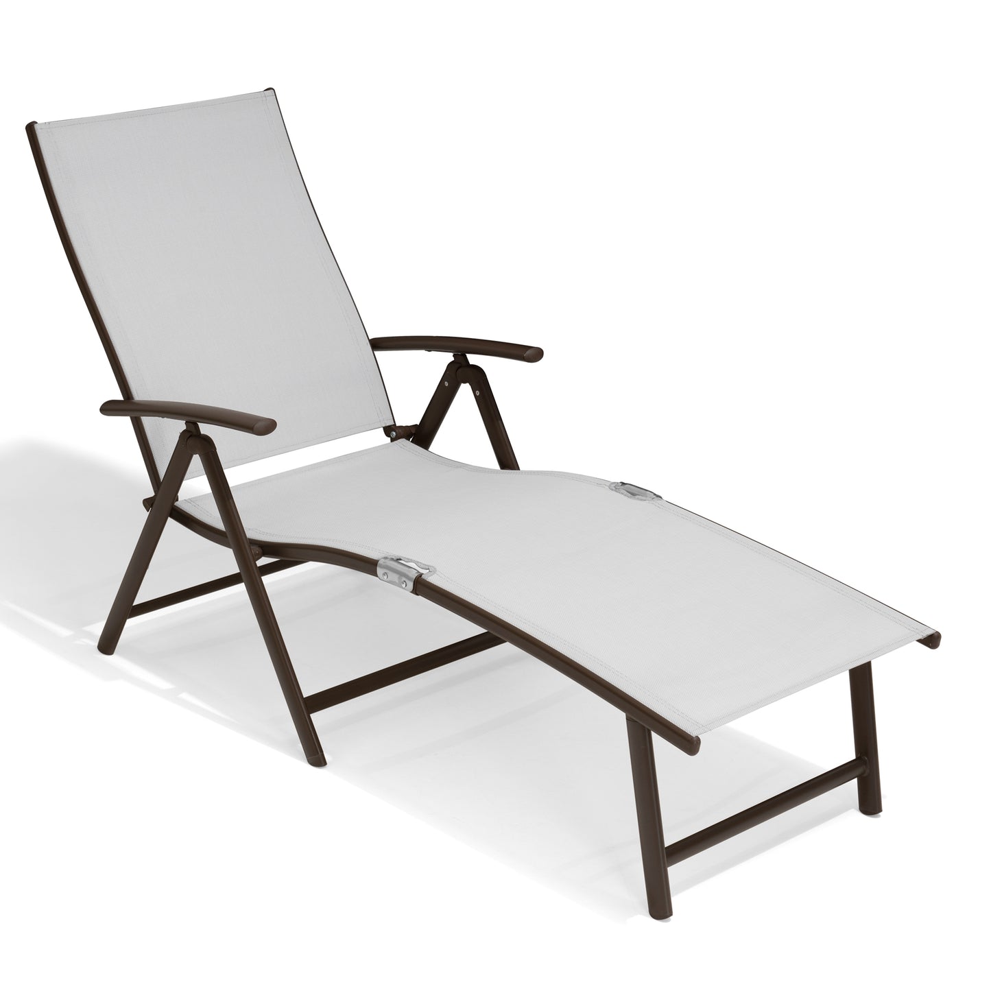 Crestlive Products Adjustable Folding Chaise Lounge Chair for Outdoors