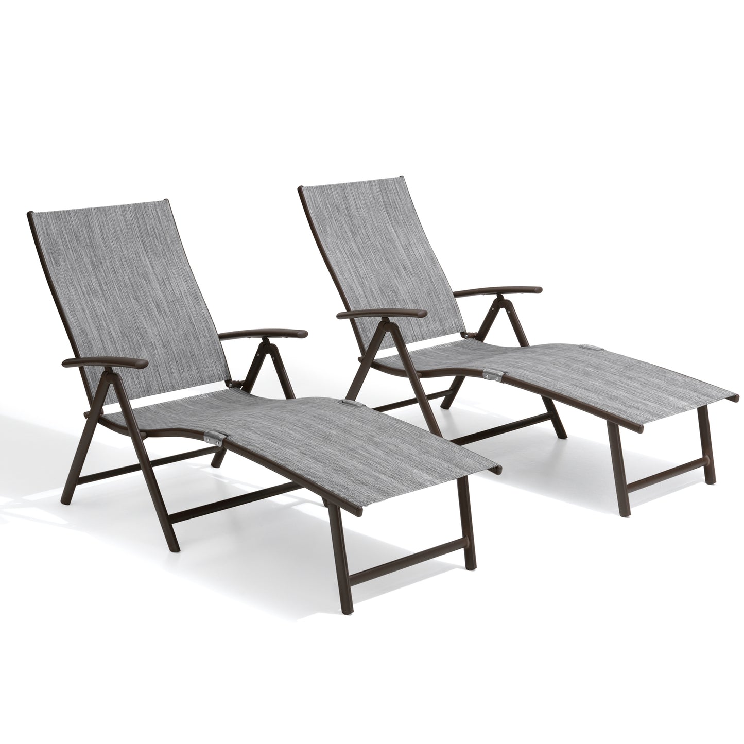 Crestlive Products Adjustable Folding Chaise Lounge Chair for Outdoors