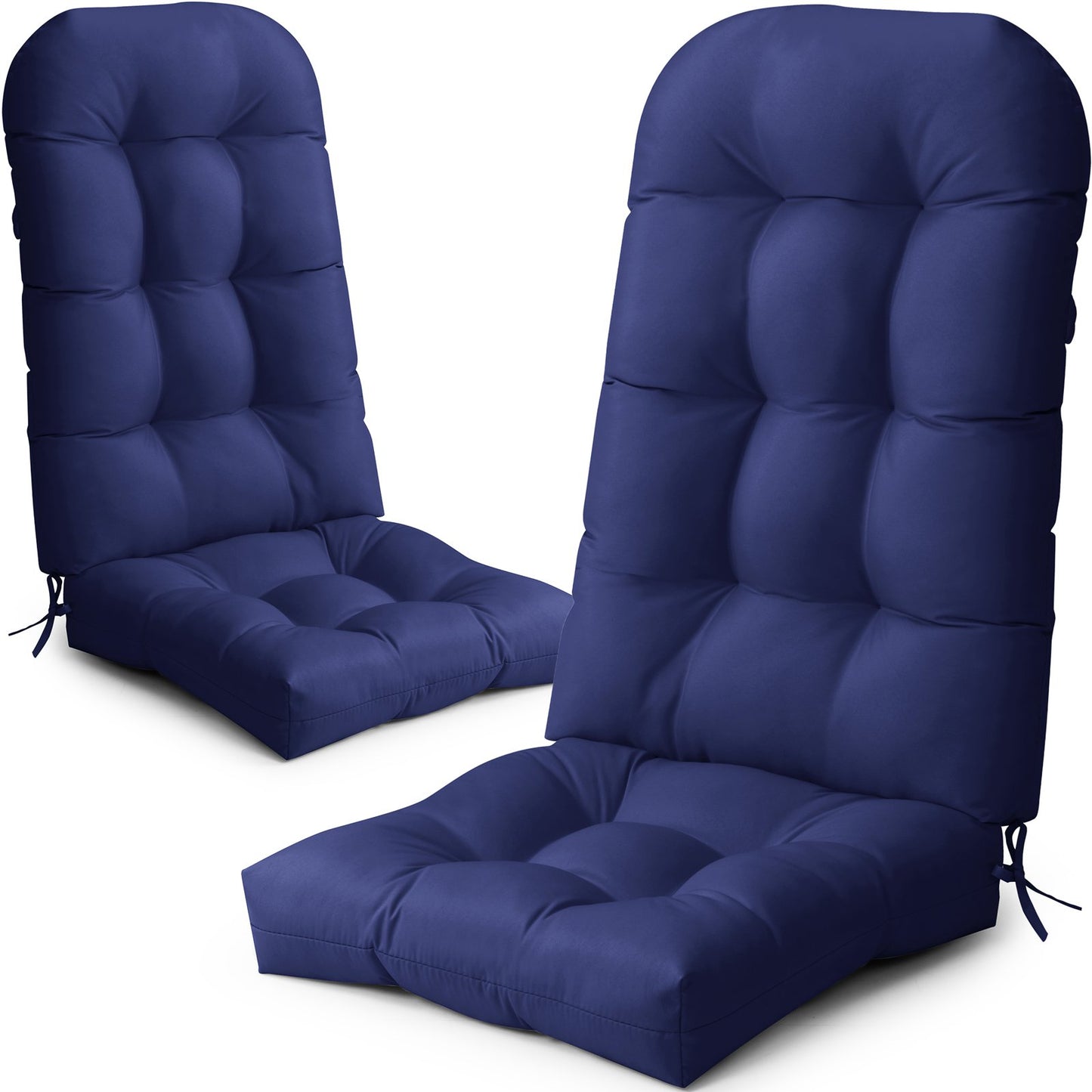 Crestlive Products Outdoor High Back Adirondack Rocking Chair Cushions Set of 2