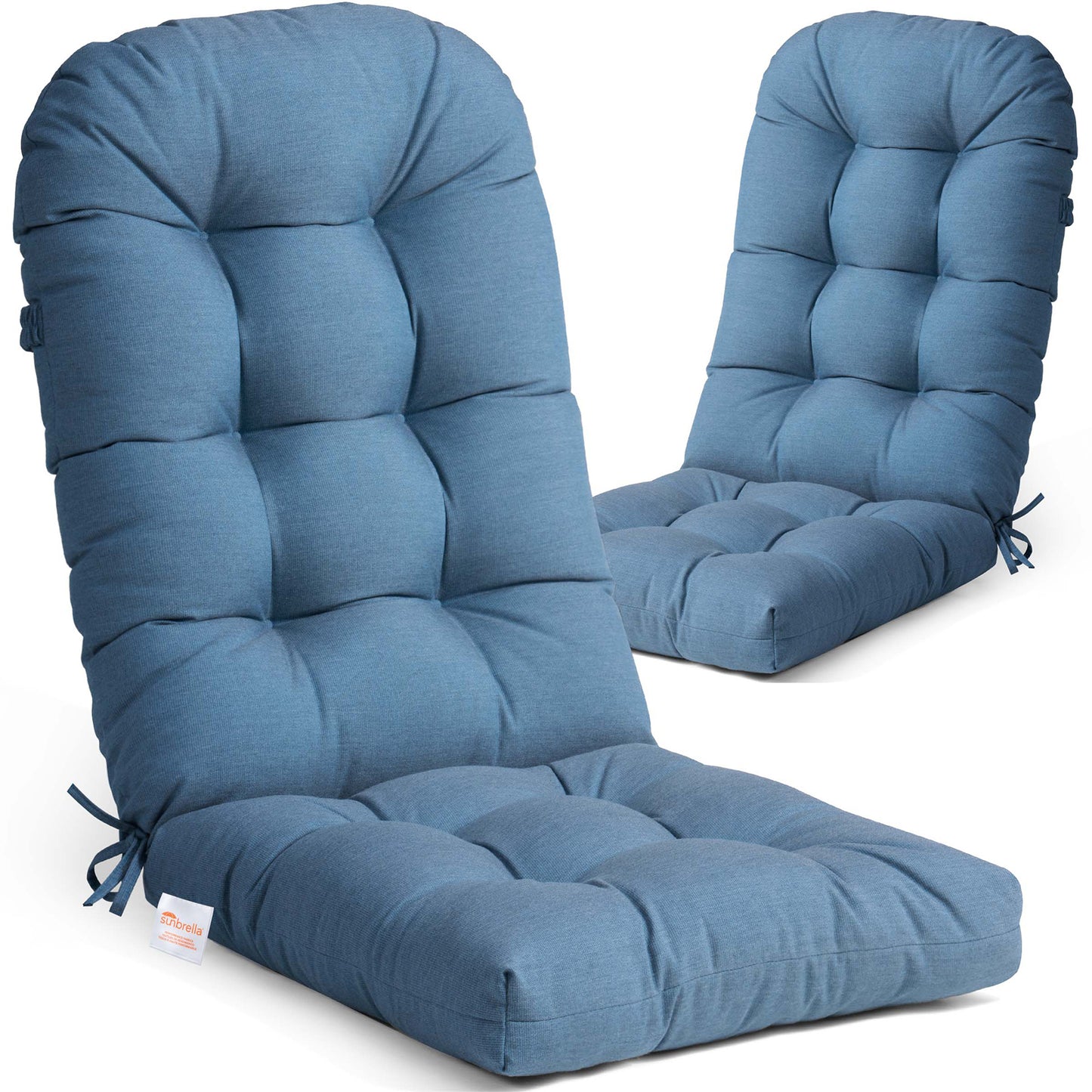 Crestlive Products Outdoor High Back Adirondack Rocking Chair Cushions