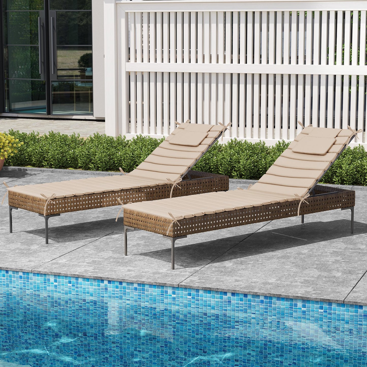 Crestlive Products Outdoor Patio Lounge Chair Cushion