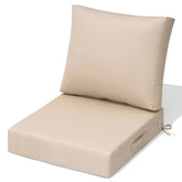 Crestlive Products 24 x 24 in. Outdoor Deep Seat Cushion set in beige