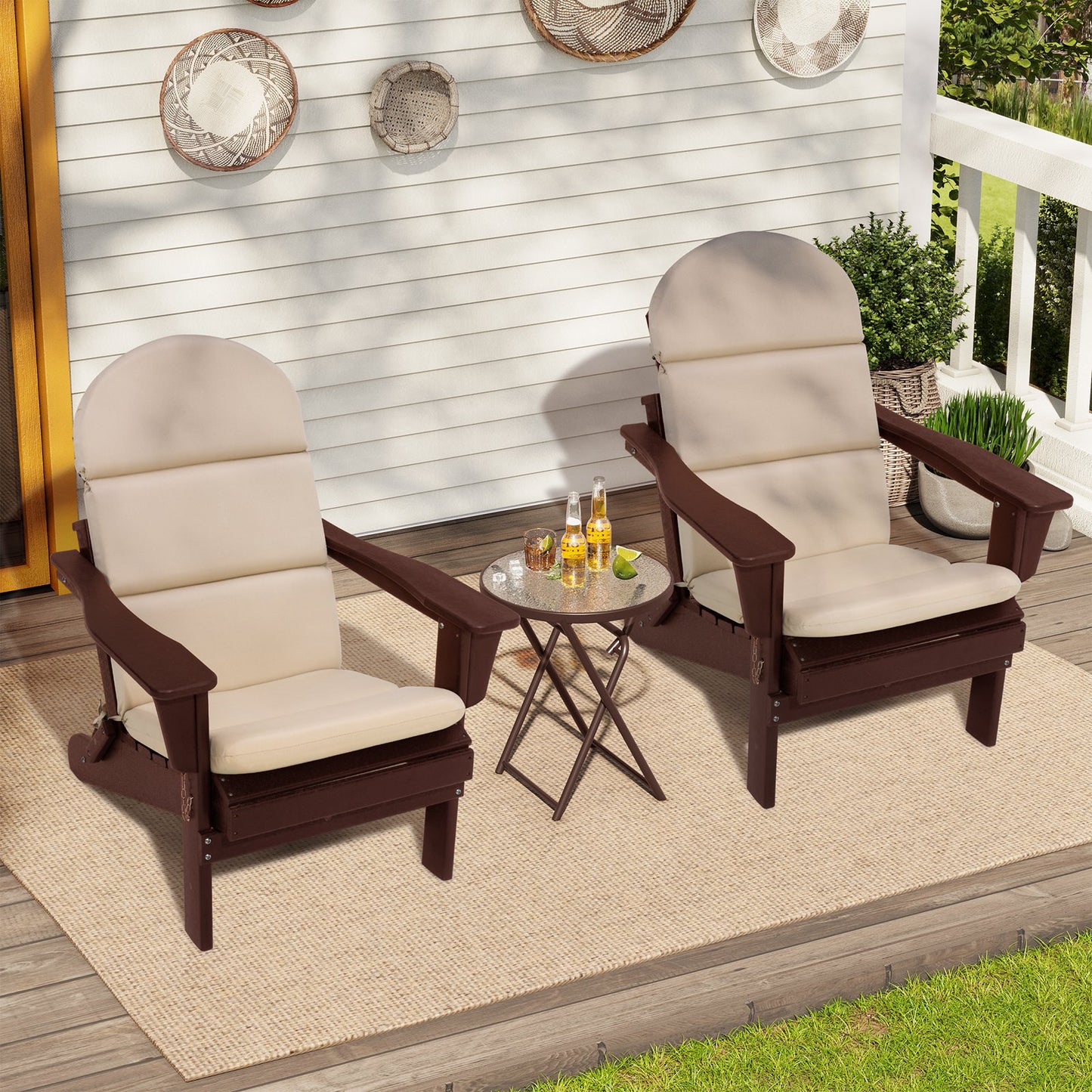 Crestlive Products Outdoor Adirondack Patio Chair Cushion