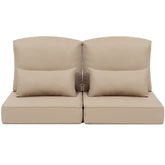 Crestlive Products 24 x 24 in. Outdoor Seat Cushion with Back Pillow