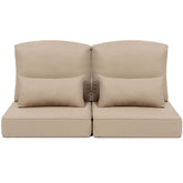 24x24" Outdoor Seat Cushion with Back Pillow