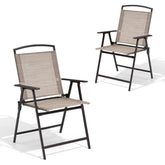 Crestlive Products Folding Patio Dining Chairs (Set of 2)