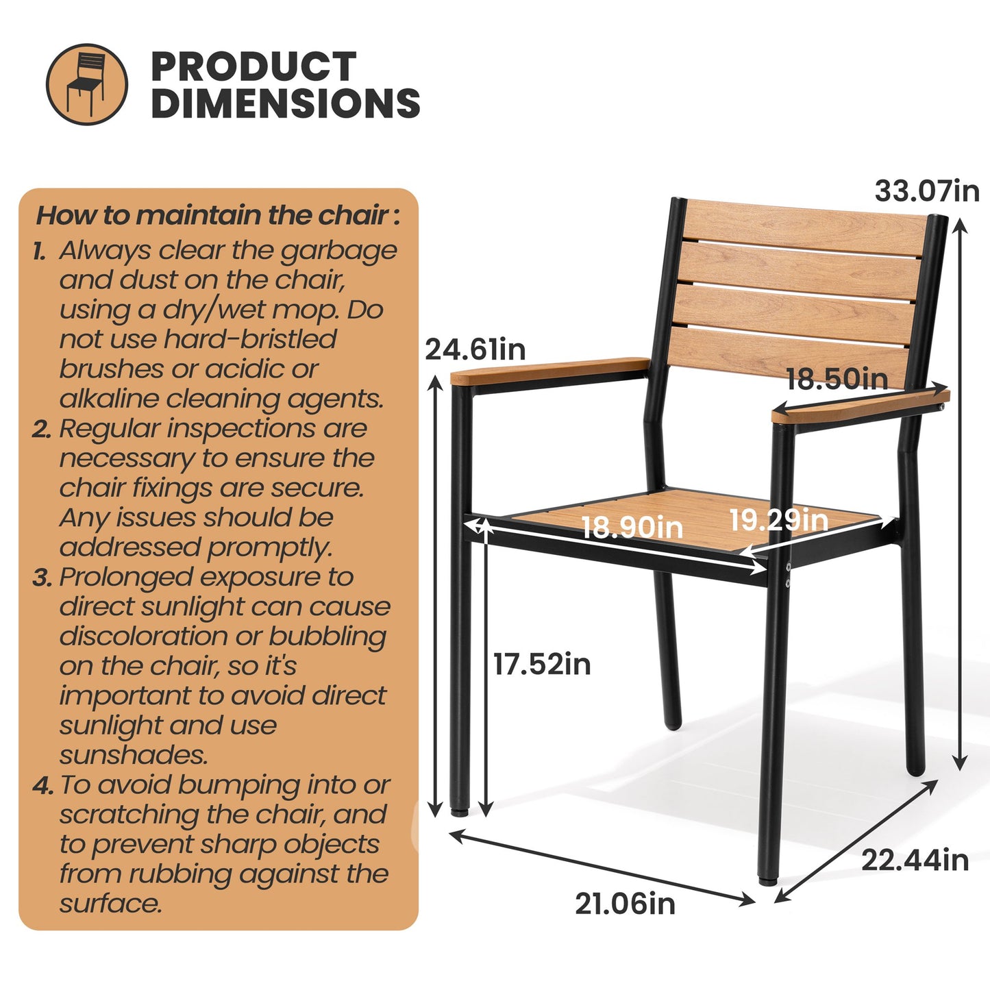 Crestlive Products 7-Piece Outdoor Aluminum Patio Dining Set with Umbrella Hole Table and Stackable Armrest Chairs