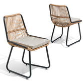 PE Rattan Outdoor Chair Set with Cushions