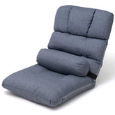 Linen Adjustable Folding Floor Chair with Cushion