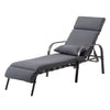 Adjustable Outdoor Chaise Lounge with Cushion & Pillow