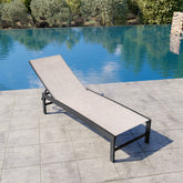 Steel Adjustable Outdoor Chaise Lounge