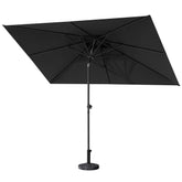Crestlive Products 9x5ft Aluminum Double Top Rectangular Tilt Market Umbrella