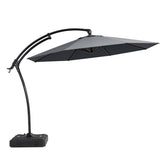 11 ft Aluminum Cantilever Patio Umbrella (Base Options)