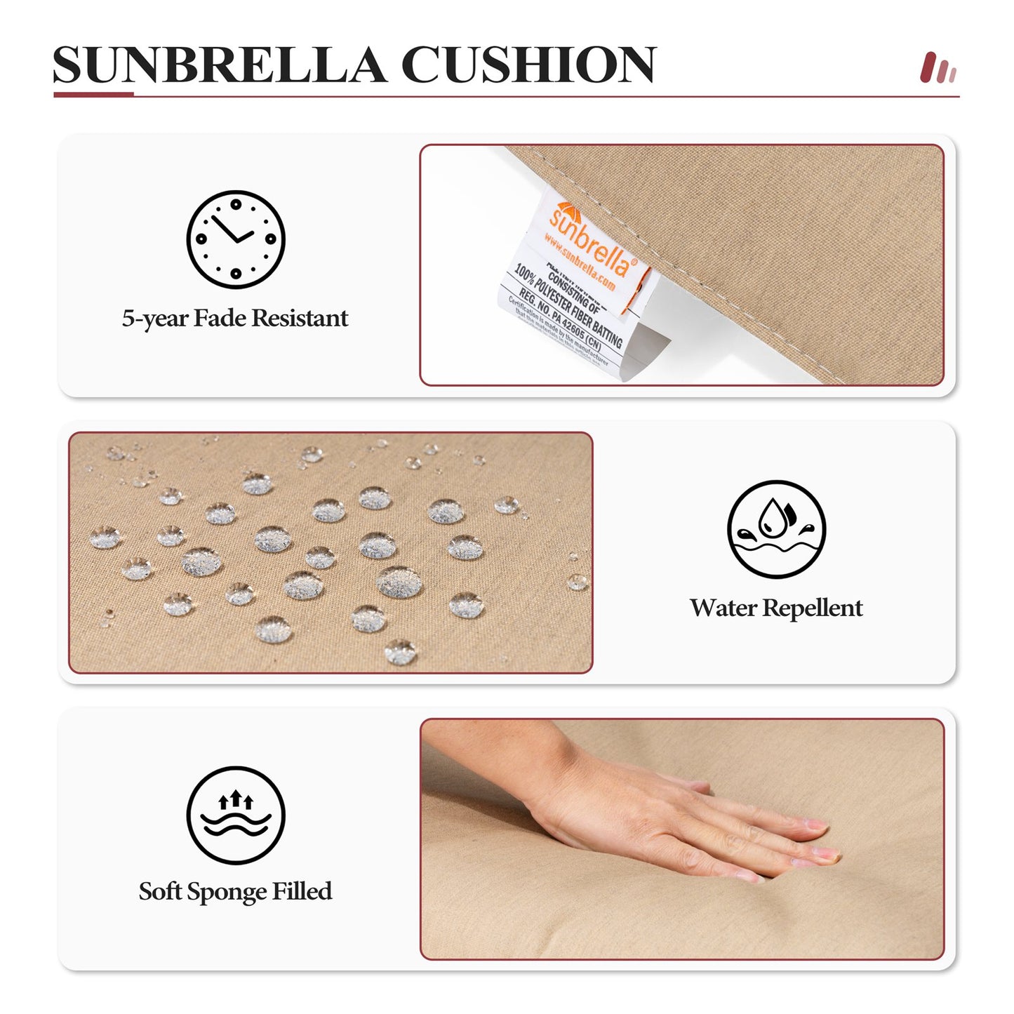 Crestlive Products Aluminum Outdoor Swivel Bar Stool Set of 2 with Sunbrella Cushions