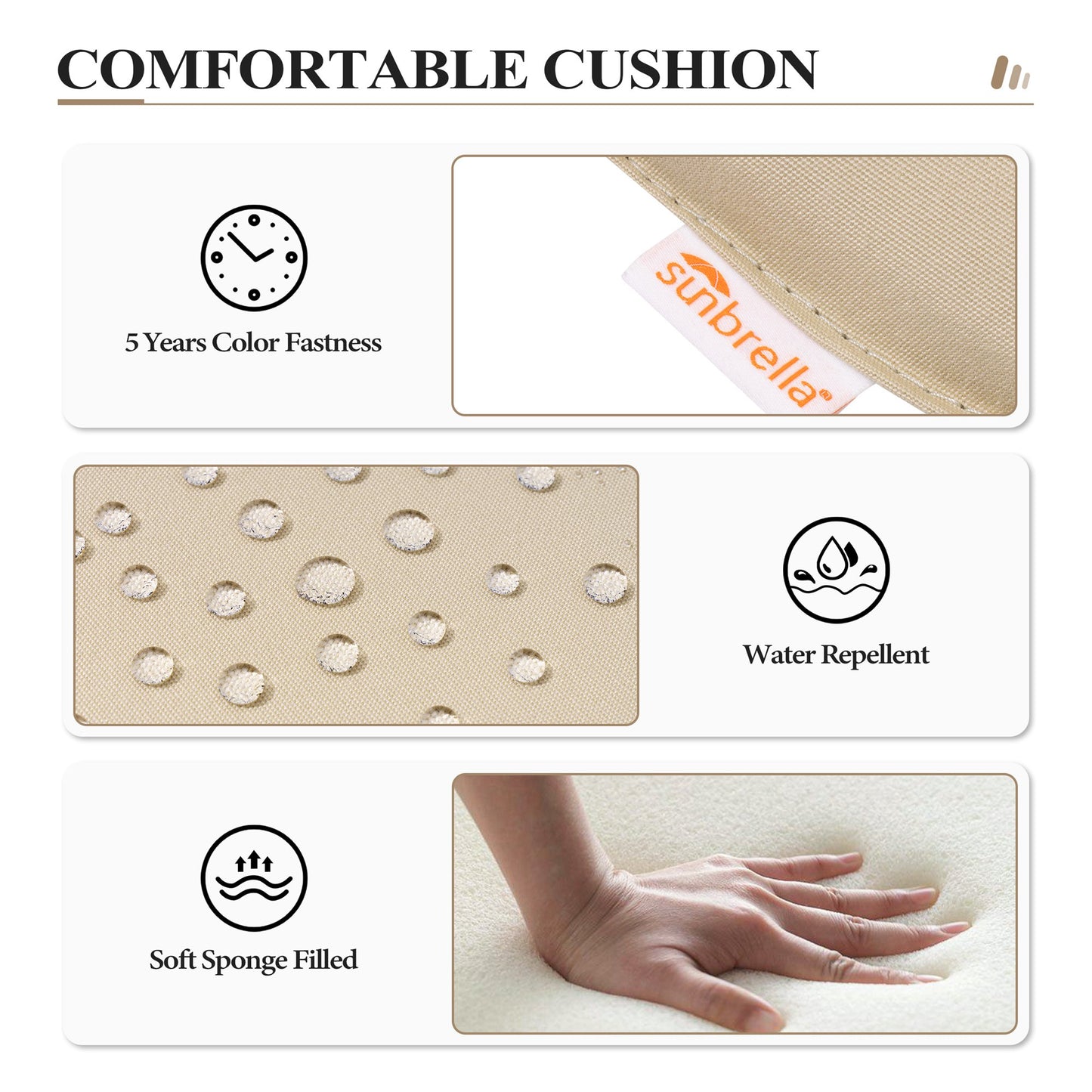 Crestlive Products Aluminum Outdoor Swivel Bar Stool Set of 2 with Sunbrella Cushion