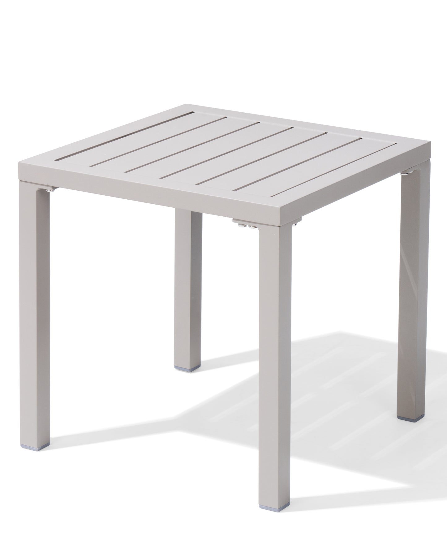 Crestlive Products Aluminum Square Side Table Small Patio Coffee Bistro