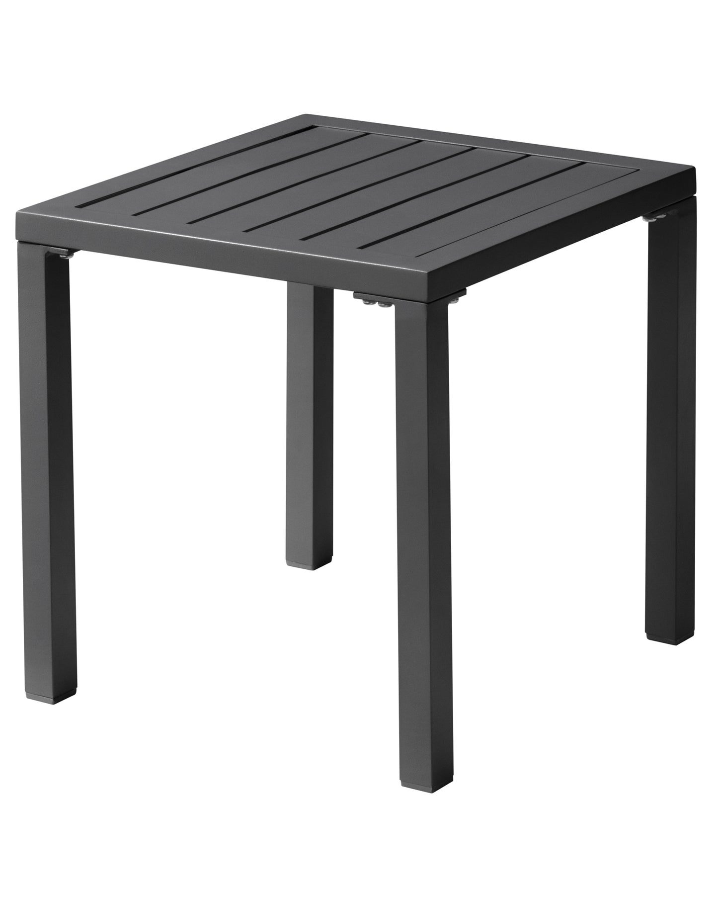 Crestlive Products Aluminum Square Side Table Small Patio Coffee Bistro