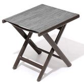 15x17" Aluminum Foldable Outdoor Side Table with Textilene Tabletop