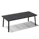 71x33" Outdoor Dining Table with Umbrella Hole