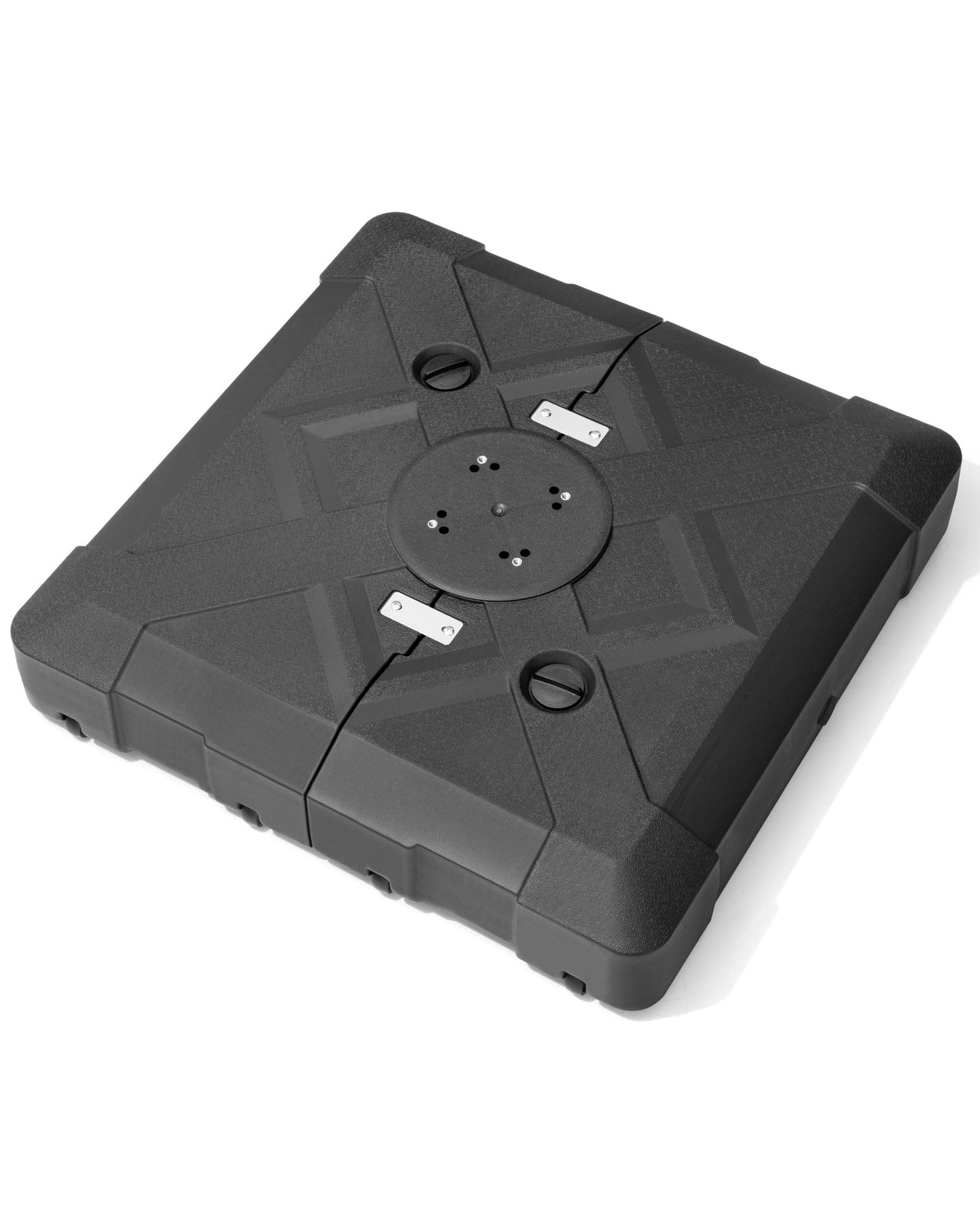 Crestlive Products 220lbs Sand Water Filled Square 3D Surface Cantilever Offset Umbrella Base with Wheels