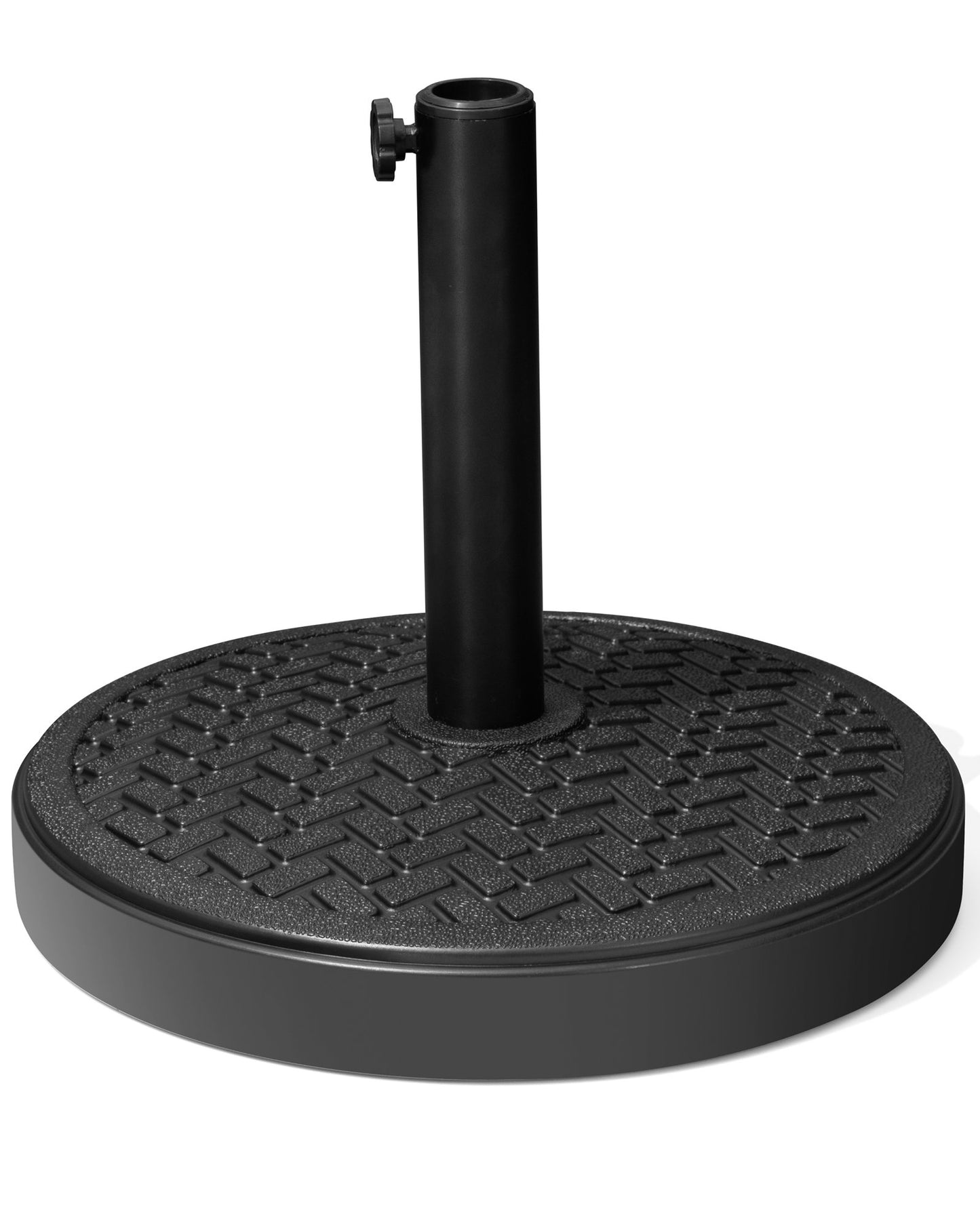 Crestlive Products 30-45 lbs Concrete-Filled Round Umbrella Base for Straight Pole