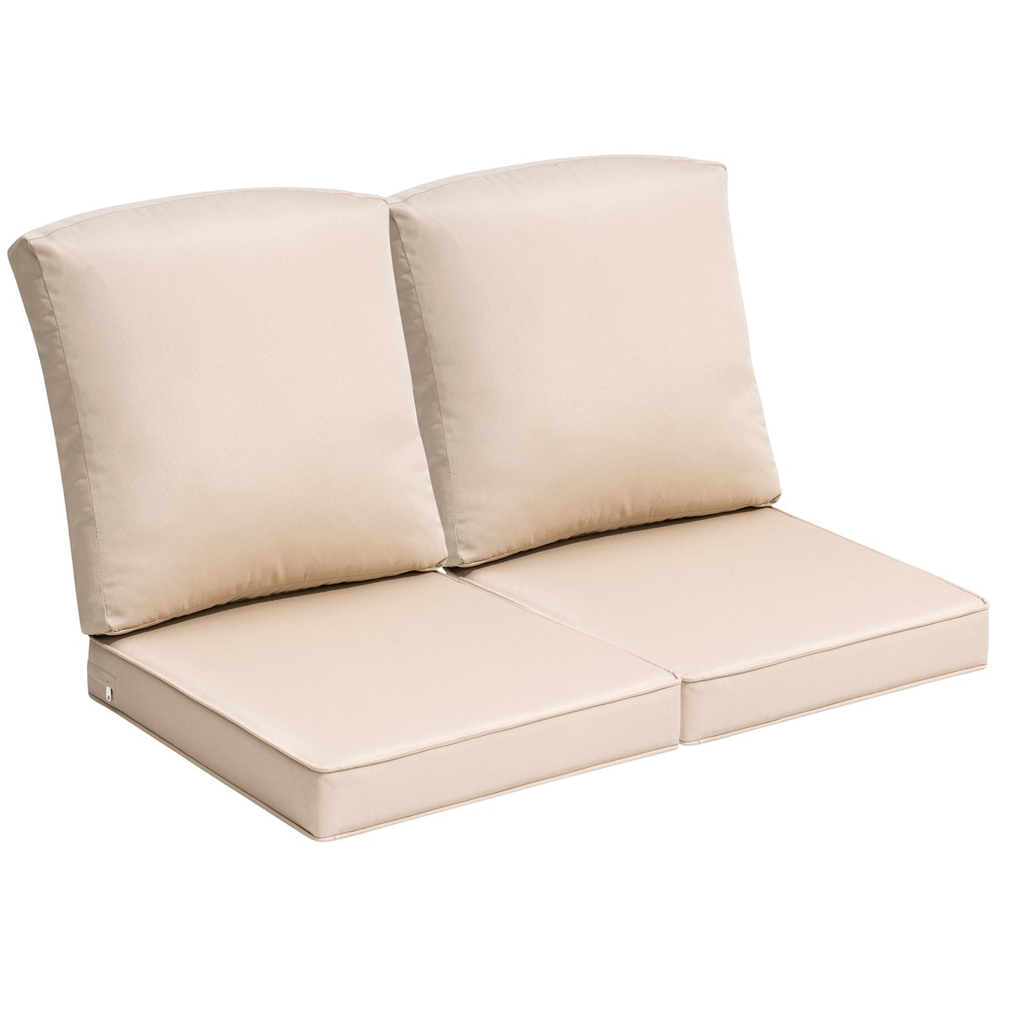 Crestlive Products 24x24 Inch Water-Repellent Deep Seat Outdoor Cushions, Fade-Resistant Replacement for Patio Furniture