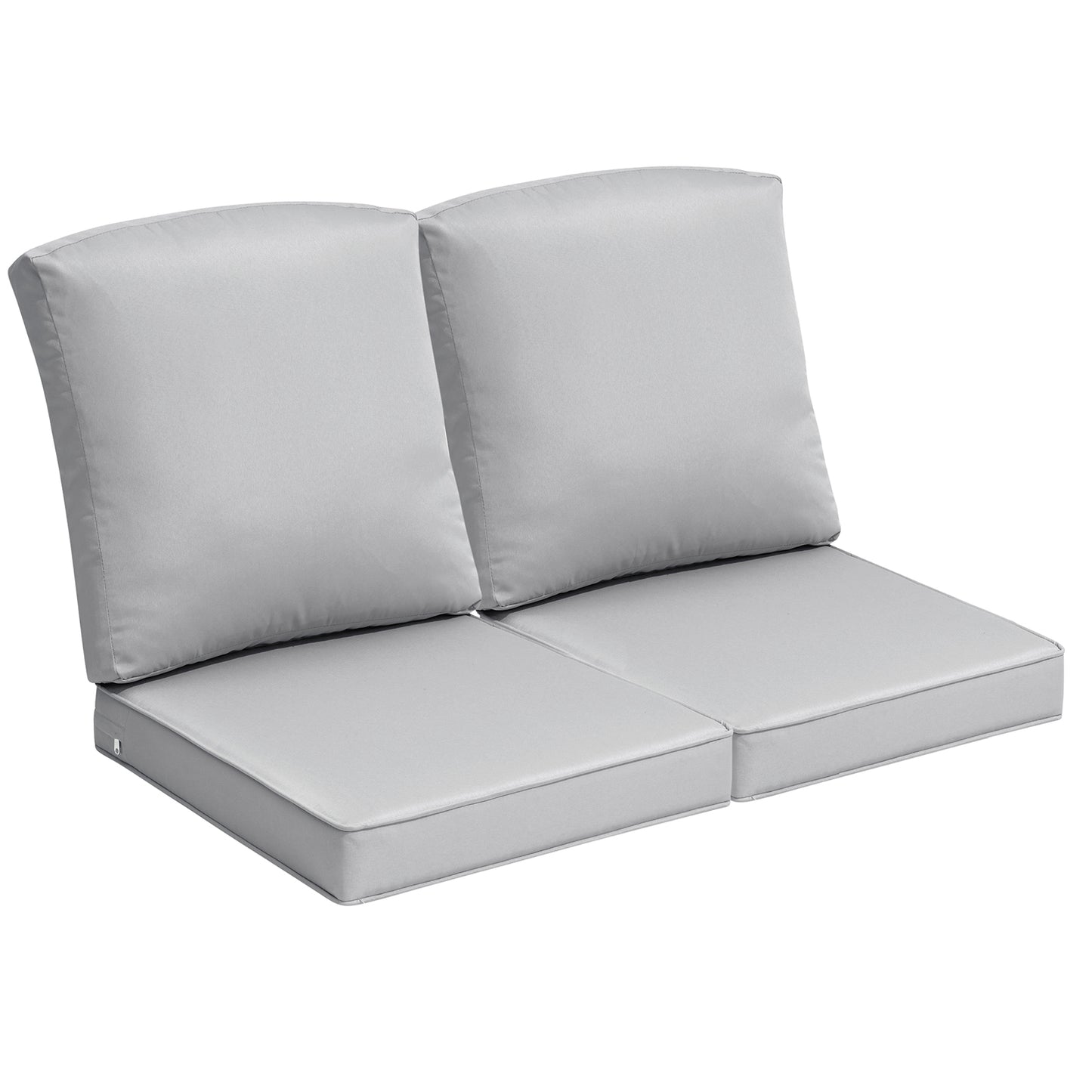 Crestlive Products 24x24 Inch Water-Repellent Deep Seat Outdoor Cushions, Fade-Resistant Replacement for Patio Furniture