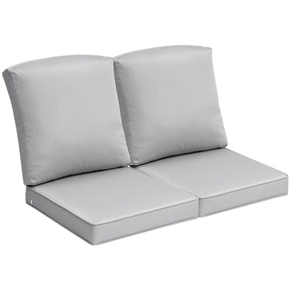 Crestlive Products 24x24 Inch Water-Repellent Deep Seat Outdoor Cushions, Fade-Resistant Replacement for Patio Furniture