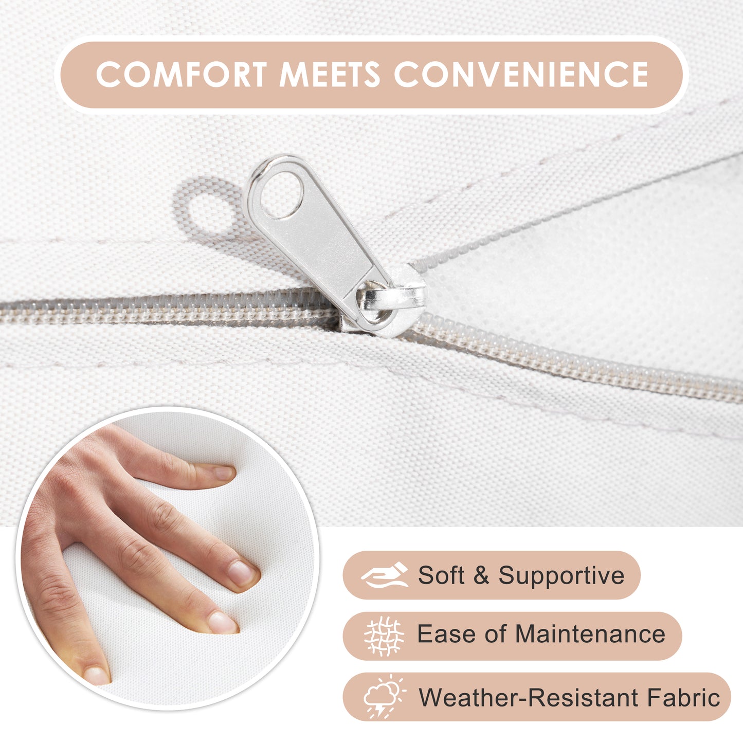 Crestlive Products Aluminum Outdoor Loveseat 2-Seater Patio Couch with Detachable Cushions