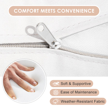 Crestlive Products Aluminum Outdoor Loveseat 2-Seater Patio Couch with Detachable Cushions