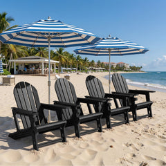 HDPE Adirondack Chair with Cup Holder & Sloped Seat