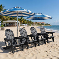 HDPE Adirondack Chair with Cup Holder & Sloped Seat