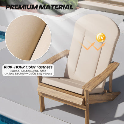 Premium Adirondack chair cushion fabric with 220GSM solution-dyed material and UV protection