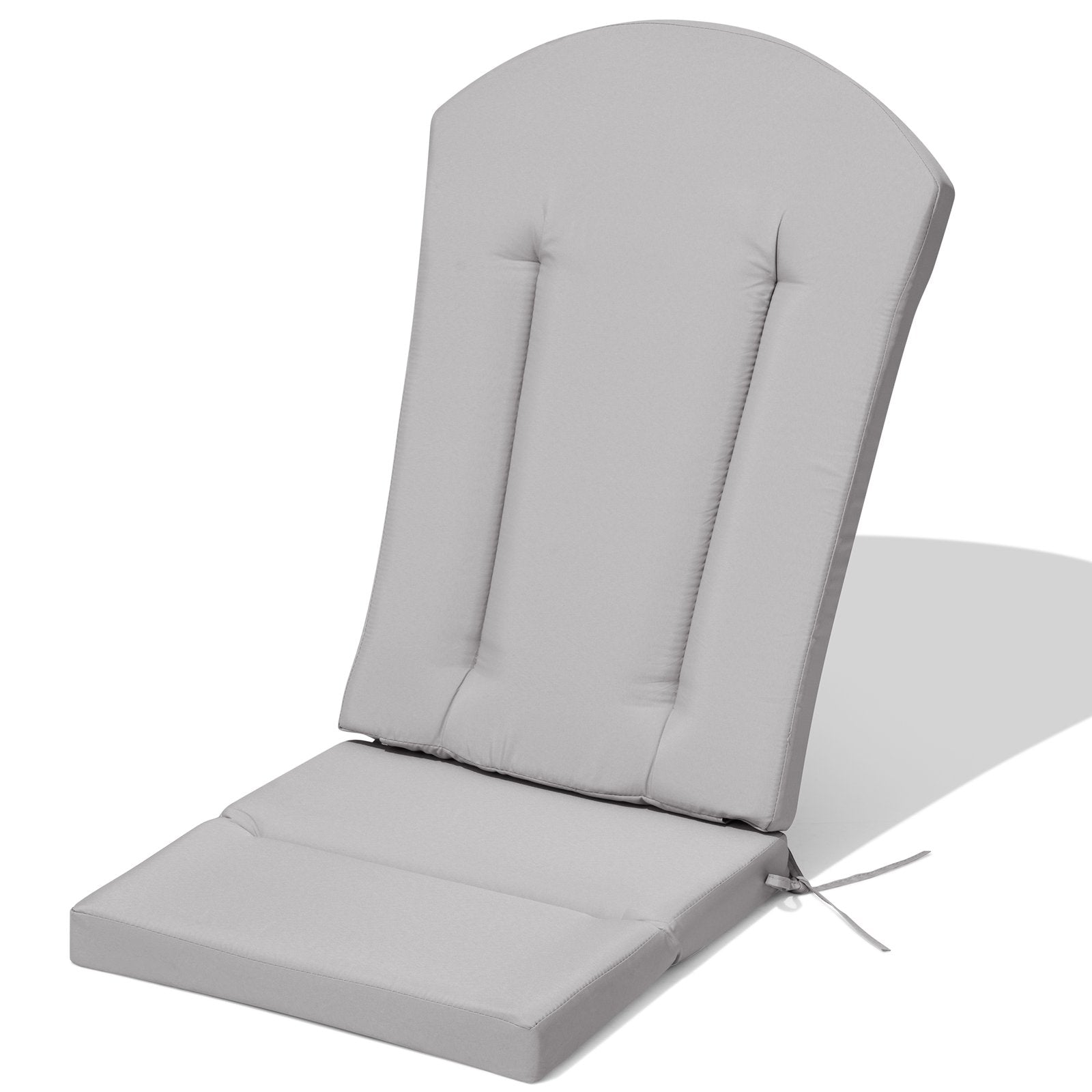 Deep seat outdoor Adirondack chair cushion in Light Gray