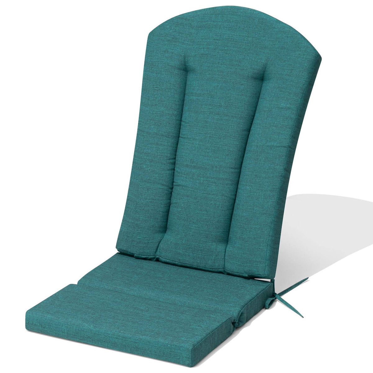 50x20 Crown Top High Back Outdoor Adirondack Chair Cushion in dark cyan