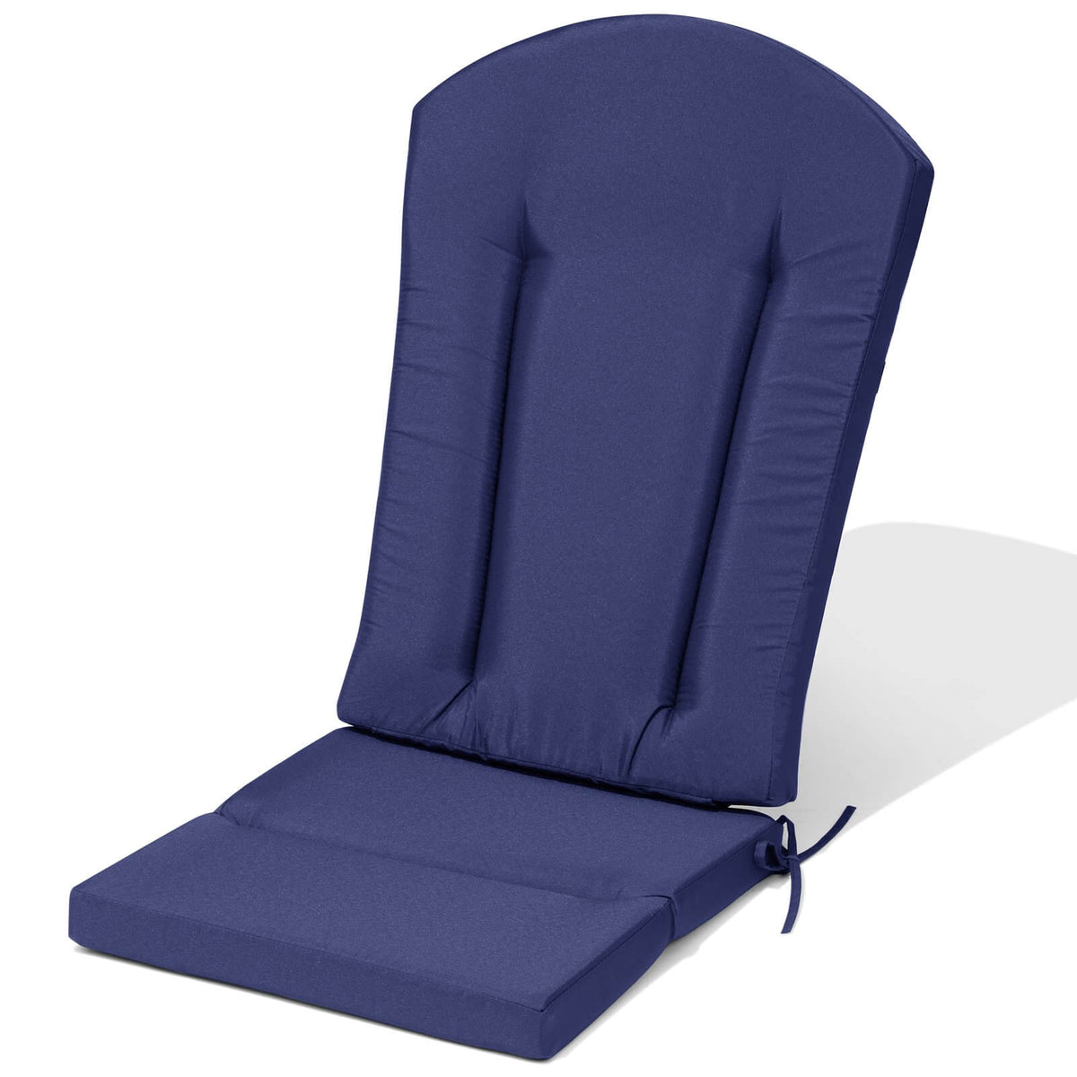 50x20 Crown Top High Back Outdoor Adirondack Chair Cushion in navy blue