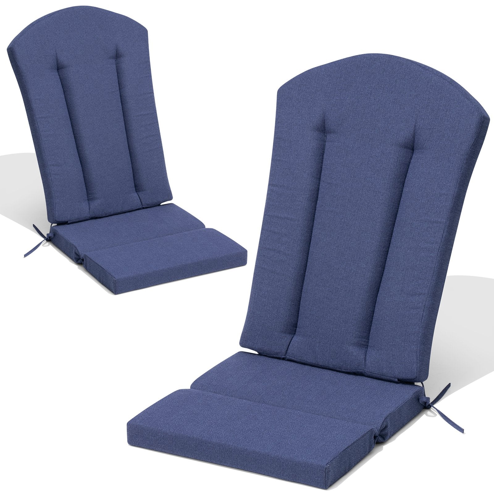 Outdoor Adirondack Chair Cushion Set of Two in Sky Blue