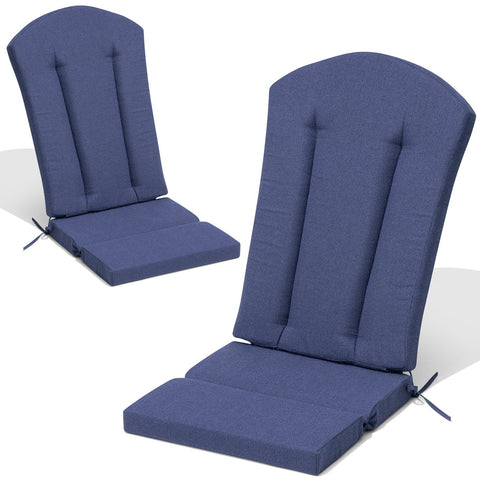 Outdoor Adirondack Chair Cushion Set of Two in Sky Blue