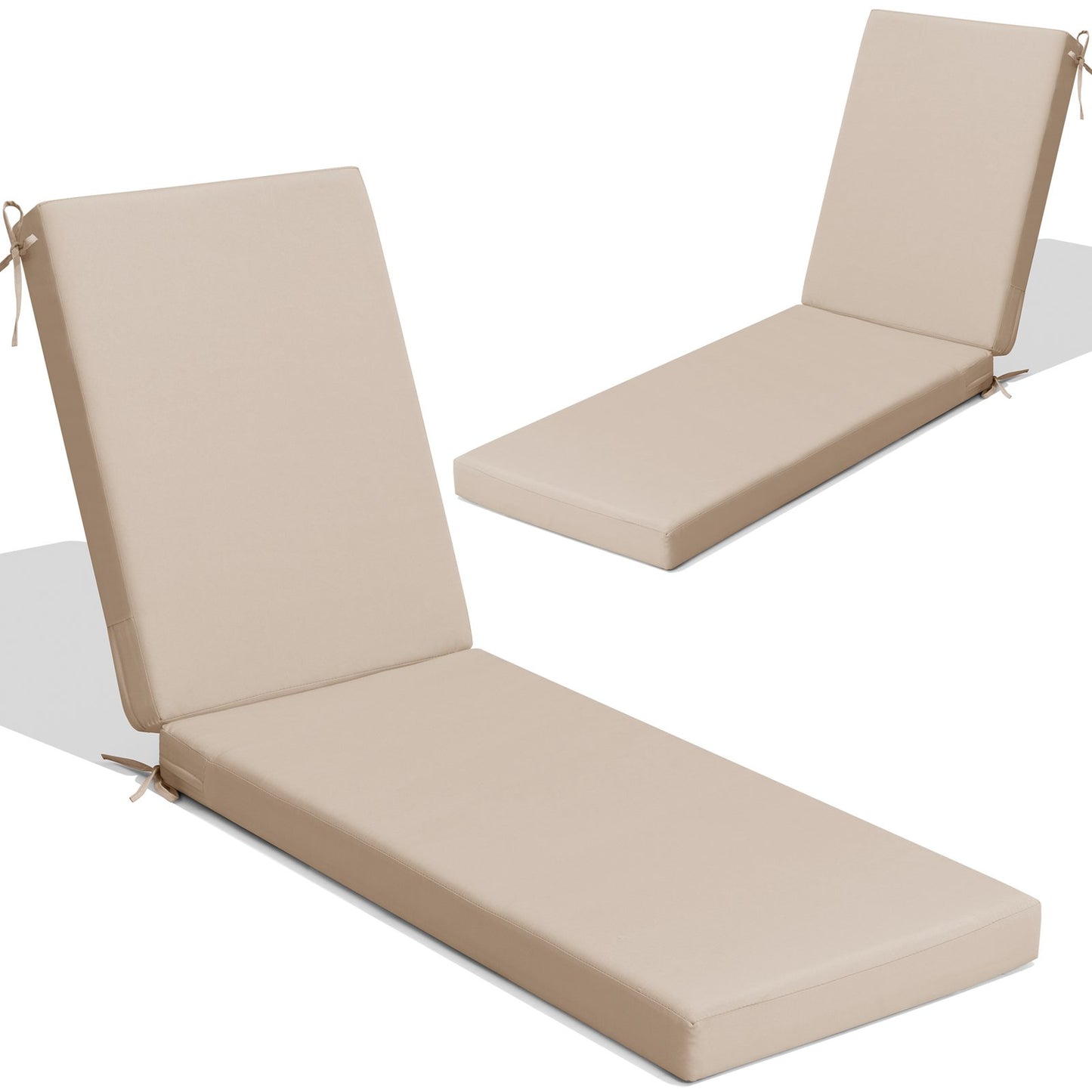 Crestlive Products Outdoor Chaise Lounge Cushio