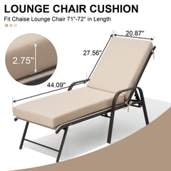 Sunbrella Outdoor Chaise Lounge Cushion
