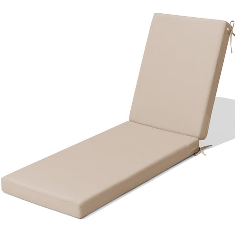 Crestlive Products outdoor chaise lounge cushion in Beige