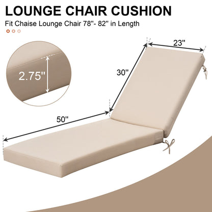 Crestlive Products Sunbrella 80 x 23 in. Outdoor Chaise Lounge Cushion