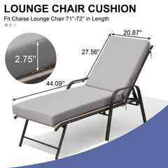 Sunbrella Outdoor Chaise Lounge Cushion