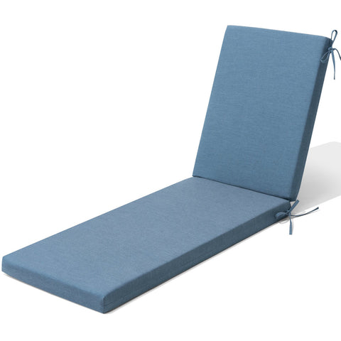 Crestlive Products outdoor chaise lounge cushion in Blue
