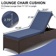 Sunbrella Outdoor Chaise Lounge Cushion