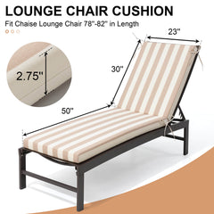 Sunbrella Outdoor Chaise Lounge Cushion