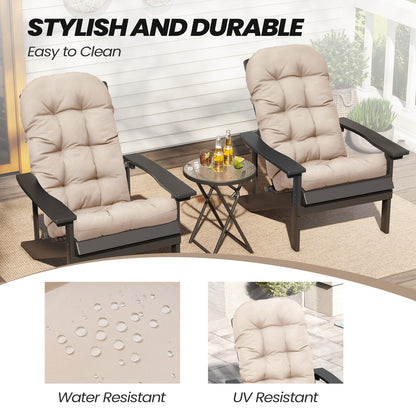 Crestlive Products Outdoor High Back Adirondack Rocking Chair Cushions Set of 2