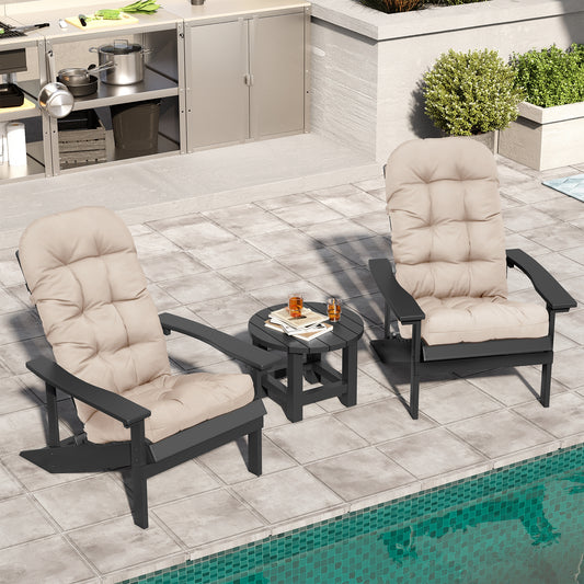 Crestlive Products Outdoor High Back Adirondack Rocking Chair Cushions Set of 2