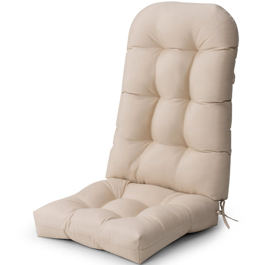 Outdoor High Back Adirondack Rocking Chair Cushions Set of 2